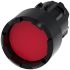 Siemens 红色圆形按钮头, Φ22mm开孔, Φ29.5mm按钮, 瞬时, IP66, IP67, IP69K, SIRIUS ACT系列 3SU1000-0DB20-0AA0