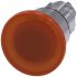 Siemens SIRIUS ACT Series Amber Round Push Button Head, Latching Actuation, 22mm Cutout