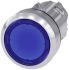 Siemens Flat Blue Push Button - Latching, SIRIUS ACT Series, 22mm Cutout, Round