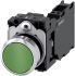 Siemens 按钮开关, Φ22mm开孔, 绿色圆形塑料, SPST, IP66, IP67, IP69(IP69K), SIRIUS ACT 3SU11系列
