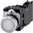 Siemens SIRIUS ACT 3SU11 Series Illuminated Push Button Complete Unit, 22mm Cutout, SPST, IP66, IP67, IP69(IP69K)