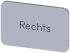 Siemens Labeling plate, Rechts