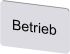 Siemens 按钮标识牌 标签板, "Betrieb"文字, SIRIUS ACT 3SU19系列