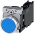 Siemens 蓝色圆形按钮开关, Φ22mm面板开孔, SPST, 3SU1150-0AB50-3FA0