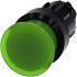 Siemens SIRIUS ACT 3SU10 Series Green Momentary Push Button Head, 22mm Cutout, IP66, IP67, IP69K