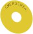 Siemens EMERGENCY STOP backing plate, Emergenza