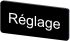 Siemens 按钮标识牌 标签板, "Réglage"文字, SIRIUS ACT 3SU19系列