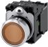 Siemens 带灯按钮开关, Φ22mm开孔, 琥珀色圆形塑料, 单刀单掷, IP66, IP67, IP69(IP69K), SIRIUS ACT 3SU11系列