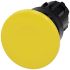 SIRIUS ACT Nyomógomb fej (Sárga), anyaga: Műanyag, nyomógomb Ø: 40mm