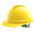 MSA Safety V-Gard 500 Yellow Safety Helmet Adjustable, Ventilated