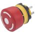 EAO 84 Series Twist Release Emergency Stop Push Button, Panel Mount, 22mm Cutout, 1 NO + 1 NC, IP65, IP67