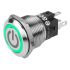 EAO 82 Series Illuminated Push Button Switch, Momentary, Panel Mount, 19mm Cutout, SPDT, Green LED, 240V, IP65, IP67