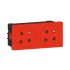Legrand Red 2 Gang Plug Socket, 16A, Indoor Use