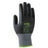 Uvex C300 wet Black HPPE Cut Resistant Cut Resistant Gloves, Size 7, Small, Latex Foam Coating