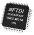 FTDI Chip USB-vezérlő VNC2-48L1C-REEL, 12Mbps, USB, 3,3 V, 48-tüskés, LQFP