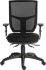 RS PRO Black Fabric Typist Chair, 150kg Weight Capacity