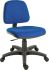 Kancelářská židle, Modrá s nastavitelnou výškou na kolečkách Textilie, výška sedadla 47 → 59cm RS PRO