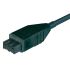 ipari tápcsatlakozó (Fekete) ST sorozat Kábelre szerelhető, 3P+E, 10A, 230 V, 400 V, IP54