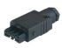 ipari tápcsatlakozó (Fekete) ST sorozat Kábelre szerelhető, 4P+E, 10A, 230 V, 400 V, IP54