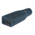 Tápcsatlakozó (Fekete) STAS sorozat Kábelre szerelhető Férfi, 4P + E, 10A, 250 V DC, 400 V AC, IP54