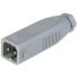 Lumberg Automation, ST IP54 Grey Cable Mount 2P + E Industrial Power Plug, Rated At 16A, 230 V