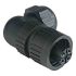 Lumberg Automation, CA IP66, IP67 Black Screw 3 + PE Angled Industrial Power Socket, Rated At 10A, 230 V, 400 V