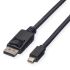 Roline Male DisplayPort to Male Mini DisplayPort  Cable, 1m