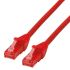 Cable Ethernet Cat6 U/UTP Roline de color Rojo, long. 2m, funda de LSZH, Libre de halógenos y bajo nivel de humo (LSZH)