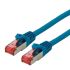 Roline Cat6 Ethernet Cable, RJ45 to RJ45, S/FTP Shield, Blue LSZH Sheath, 0.5m