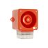 Clifford & Snell YL50 Series Clear Sounder Beacon, 115 V ac, IP66, Fixed Mount, 112dB at 1 Metre
