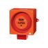 Clifford & Snell YL80 Super Series Red Sounder Beacon, 115 V, IP66, Side Mount, 120dB at 1 Metre