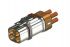 Conector de potencia Amphenol Industrial PL084X Hembra a Macho de 4 vías, 1,0 kV, 40.0A, Montaje de Cable