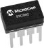 Chip de memoria EEPROM 93C66C-I/P Microchip, 4kbit, 256 x, 16bit, Serie microcable, 200ns, 8 pines DIP
