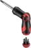 Teng Tools 1/4 in Hexagon Phillips, Pozidriv, Slotted Ratchet Screwdriver, 172 mm length