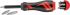 Teng Tools 1/4 in Hexagon Phillips, Pozidriv, Slotted, Torx Ratchet Screwdriver, 175 mm length