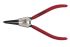 Teng Tools Circlip Pliers, 230 mm Overall, Straight Tip, 14mm Jaw