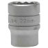 Teng Tools 22mm Socket With 1/2 in Drive , Length 38 mm