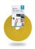 VELCRO® VEL-OW64104 One-Wrap Doppelseitig - Haken und Schlaufen Klettband, 10mm x 25m, Gelb