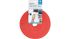 VELCRO® VEL-OW64111 One-Wrap Doppelseitig - Haken und Schlaufen Klettband, 10mm x 25m, Orange