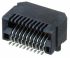 Samtec MECT Series Vertical Edge Connector, 10-Contacts, 0.88 Pitch, 2-Row