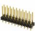 Samtec MTSW Series Straight Pin Header, 20 Contact(s), 2.54mm Pitch, 2 Row(s), Unshrouded