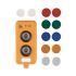 ifm electronic, AC2396 Illuminated Blue, Green, Red, White, Yellow Round Control station indicator, NO, 12mm Momentary