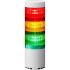 Patlite LR6-USB Series Coloured Buzzer Signal Tower, 3 Lights, 5 V dc (USB-bus power), Direct Mount
