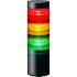 Patlite LR6-USB Signal Tower With Buzzer, 5 V dc (USB-bus power), 3 Light Elements, Coloured, Direct Mount