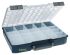 Caja organizadora Raaco de 20 compartimentos de PC, PP Negro, 415mm x 330mm x 80mm