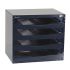 Caja organizadora Raaco de 4 compartimentos de PC Azul, 451mm x 330mm x 403mm
