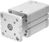 Festo Pneumatic Compact Cylinder - 574064, 80mm Bore, 50mm Stroke, ADNGF Series, Double Acting
