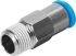Festo Straight Threaded Adaptor, R 3/8 Male to Push In 10 mm, Threaded-to-Tube Connection Style, 153426