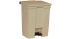 Rubbermaid Commercial Products Legacy Step-On 68L Beige Pedal Plastic Waste Bin