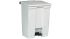 Rubbermaid Commercial Products Legacy Step-On 68L White Pedal Plastic Waste Bin